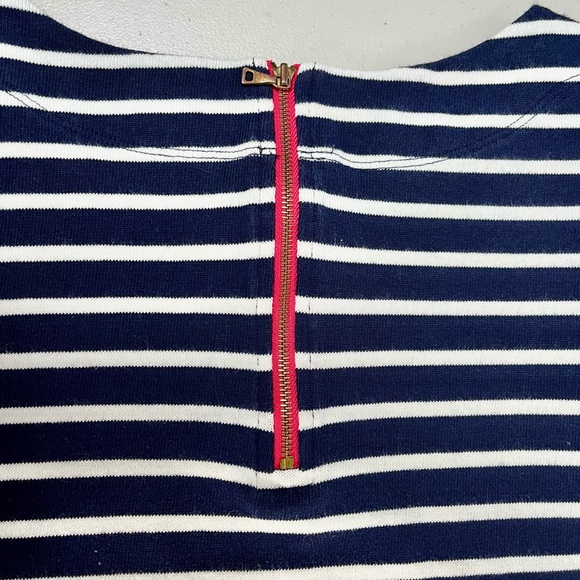 LOFT Navy and White Striped Dress , Small - Picture 7 of 15